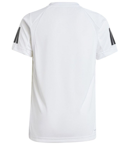 Детская теннисная футболка Adidas Club Tennis 3-Stripes - white