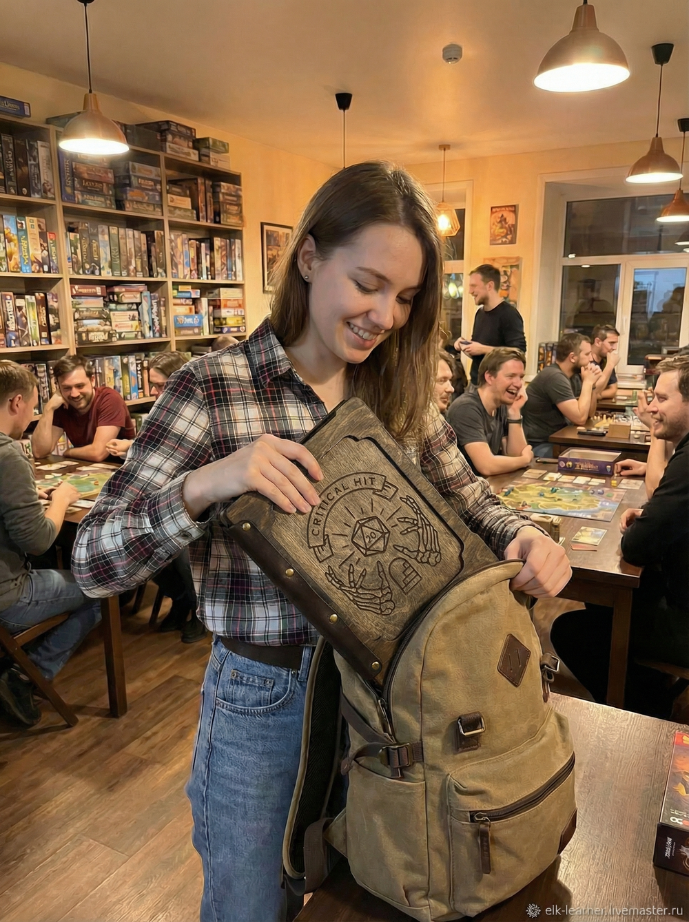 Ширма Кожаные Петли - (4 створки)