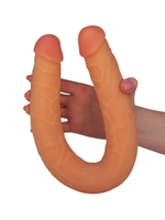 Двухголовый фаллоимитатор - 47,8 см. (Цвет: телесный)