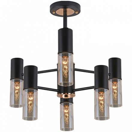 Люстра на штанге ILLUMICO  IL1295-6PPA-79 BK GD