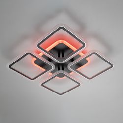 Citilux Марсель Смарт CL232A145E RGB Умная люстра Чёрная