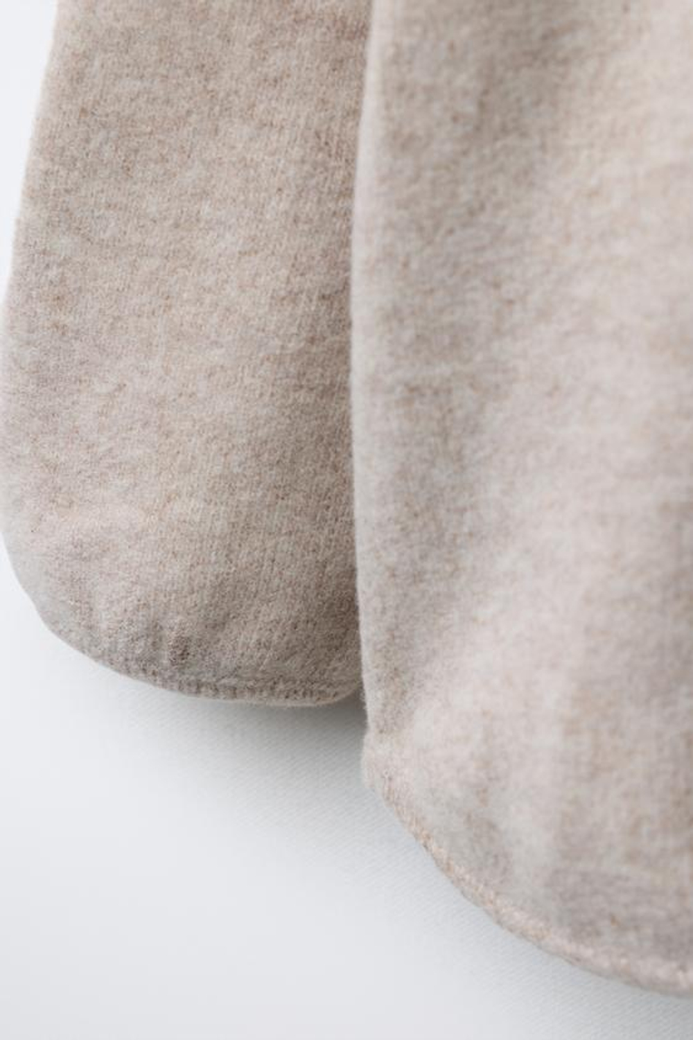 ZARA ФУТБОЛКА SOFT TOUCH, БЕЖЕВЫЙ