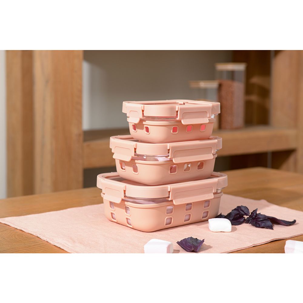 Контейнер для запекания, хранения и переноски продуктов в чехле, 1050 мл, бежевый