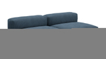 Сдвоенная дополнительная секция Фиджи (большая) Cilium Indigo 210*116*62 см, Синий Вельвет Нераскладной Фиеста