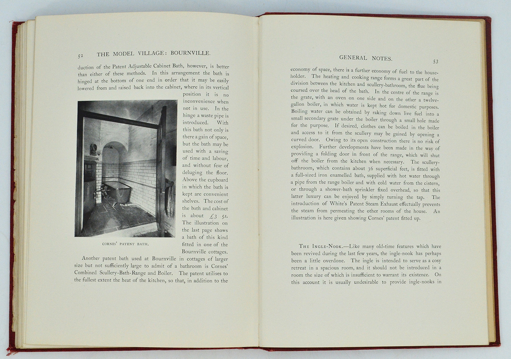 Harvey, William Alexander. The model village and its cottages: Bournvill.London : B.T. Batsford.1906