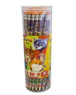 Карандаш ч/г HB деревянный, заточенный, с ластиком "Барбоскины" (Центрум)