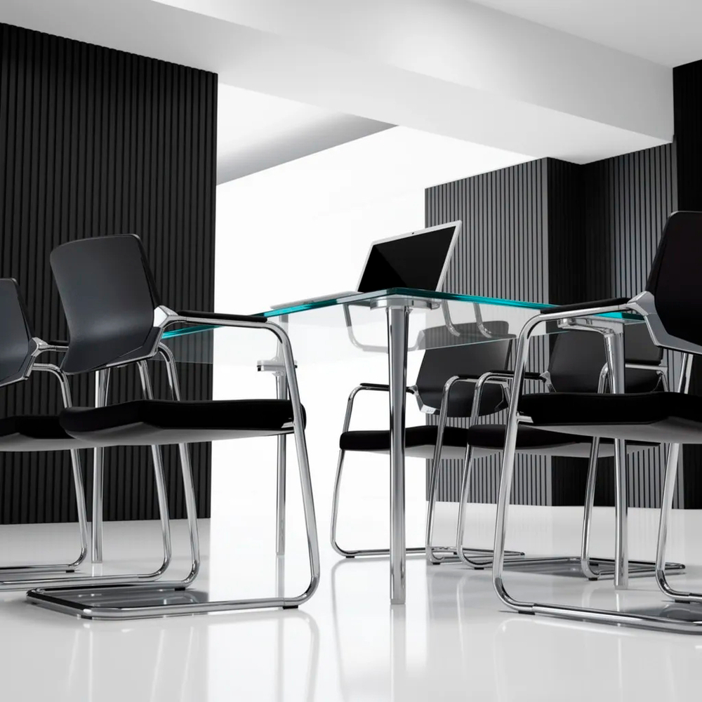 Cool Eco стул на 4 ногах с мягким сиденьем и спинкой