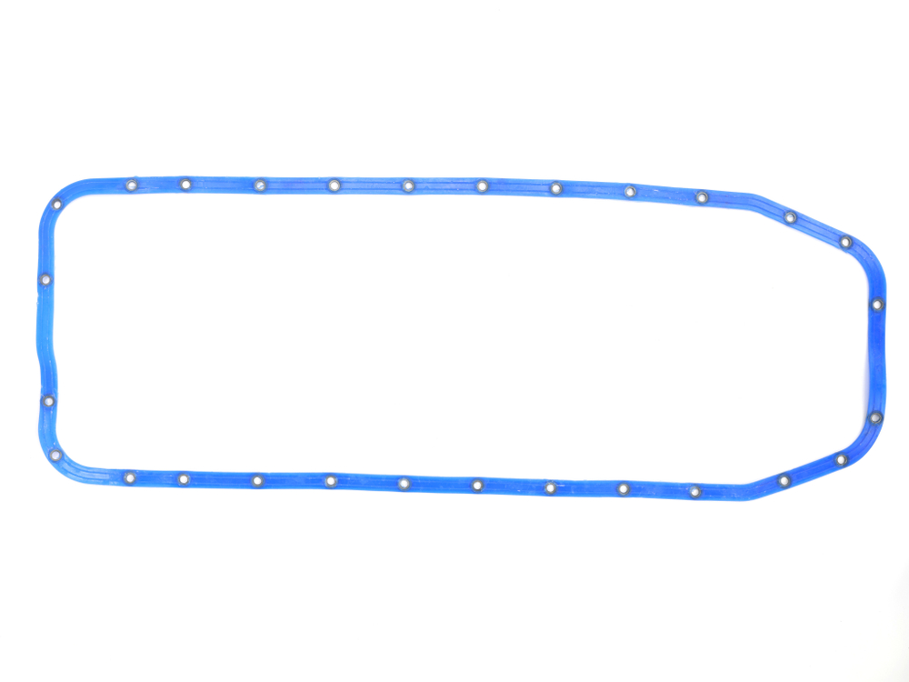 Прокладка поддона маслянного картера КАМАЗ синий силикон с металическими шайбами СТАНДАРТ (Балаково)