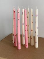 Свеча JIWA натуральная формовая "Long"с рисунком