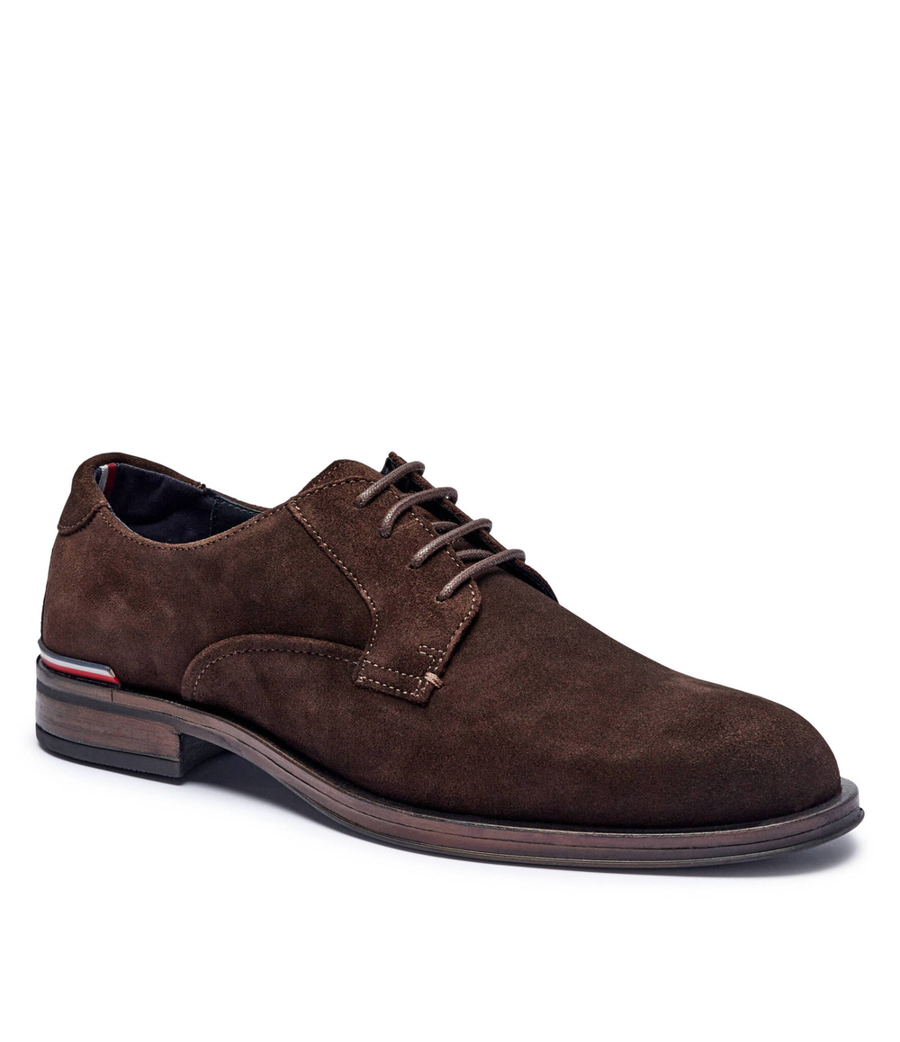 Кожаные дерби Tommy Hilfiger - коричневый(FM0FM04868)