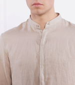 Льняная рубашка Armani Exchange - бежевый(8NZC66 ZNCFZ)