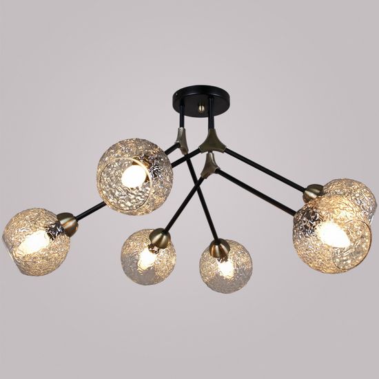 Люстра потолочная ILLUMICO E14 IL0264-6CSQ-79 BK AB