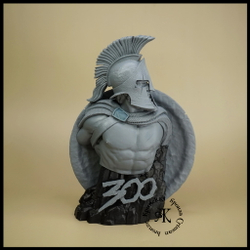 Кабинетная миниатюра , бюст "Леонид" , фотополимер