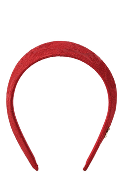 Кокошник из красного жаккарда