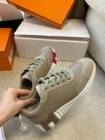 Женские кроссовки Hermes Bouncing цвета хаки