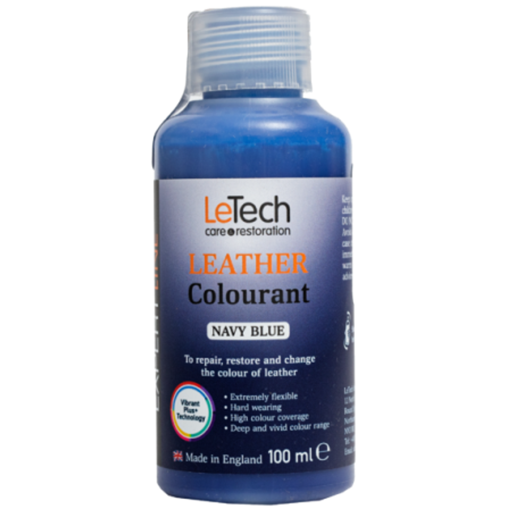 LeTech Expert Line Краска для кожи (Leather Colourant) Navy Blue, 100мл