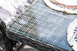 "Сицилия" обеденная группа плетеная, цвет графит