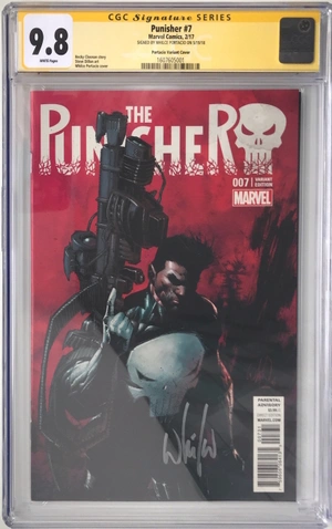 CGC The Punisher #7. Автограф Уилс Портацио. Состояние 9,8