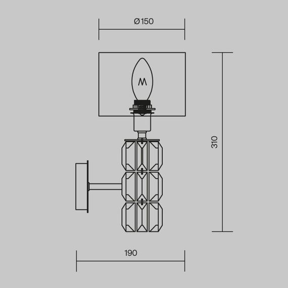 Бра Maytoni Talento DIA008WL-01CH