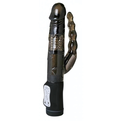 Вибратор двойной Dark Pleaser Dual Vibrator (Цвет: черный)
