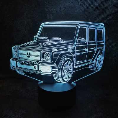 3Д-светильник "Мерседес Гелендваген - Mercedes-Benz G-класс (Гелик)"