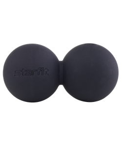 Мяч для МФР RB-106, 6 см, силикагель, двойной, черный