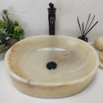 Раковина из оникса Oval Yellow OY-61567 (52*38*14)