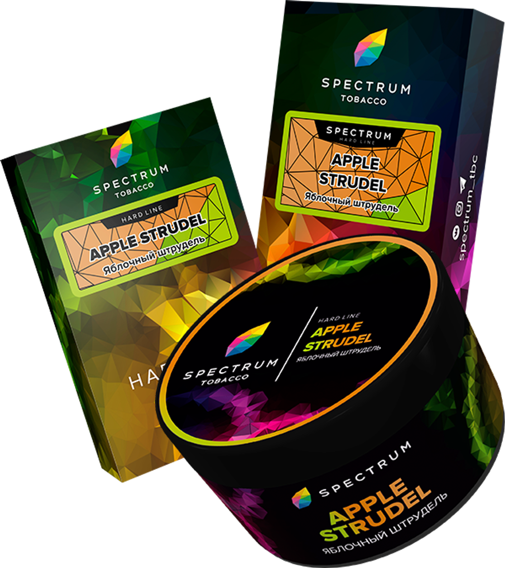 Табак Spectrum Hard Line Apple Strudel (Яблочный штрудель) 100г