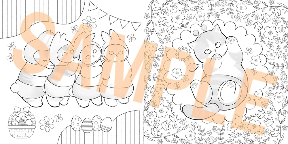Mofusand Maritari. Coloring book (Japan)