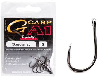 Крючки Gamakatsu A1 G-CARP SPECIALIST HOOKS разм. 06 10шт.