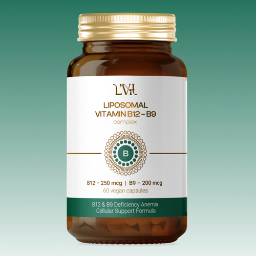 Liposomal Vitamins В12 + В9 Липосомальный комплекс В12 + В9 банка 60 капсул (без диоксида титана)