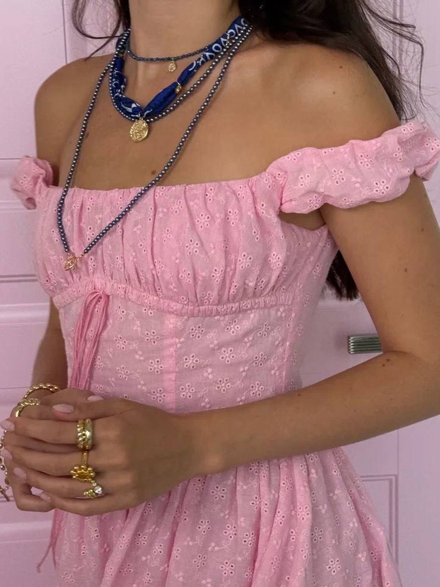 Колье Branch Necklace - Blue