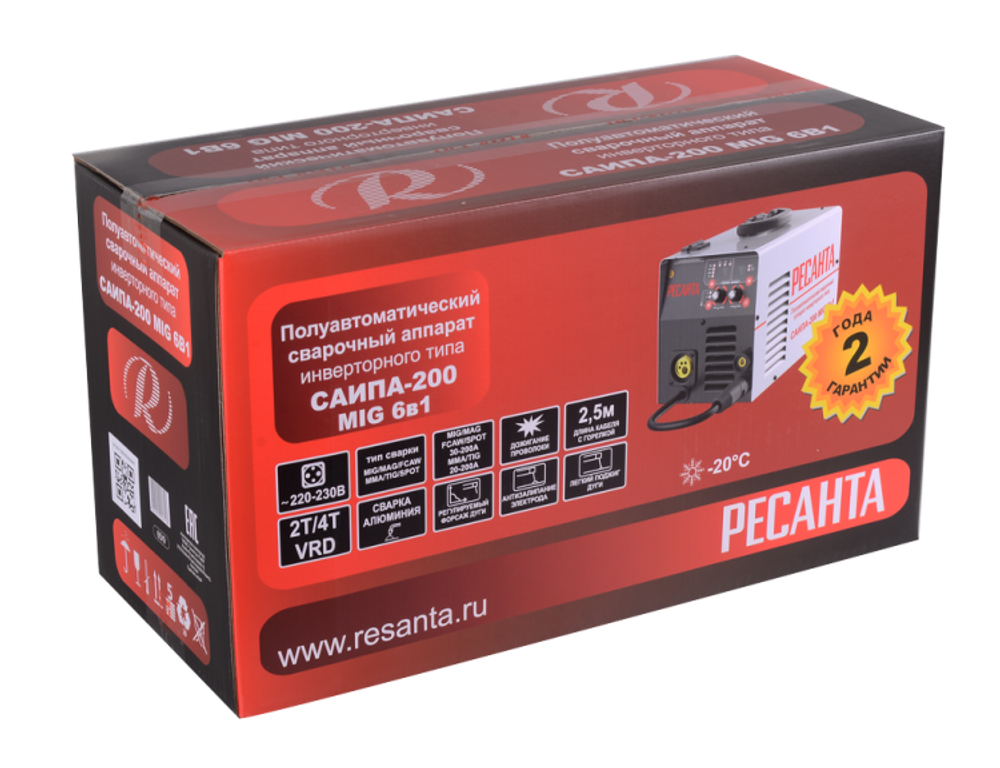 Сварочный полуавтомат Ресанта САИПА-200