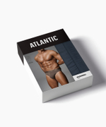 Мужские трусы слипы спорт Atlantic, 1 шт. в уп., микромодал, сине-зеленые, MP-1590