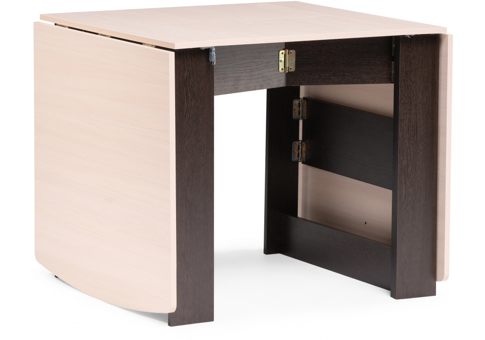 Стол деревянный Woodville Клотилд венге, дуб молочный