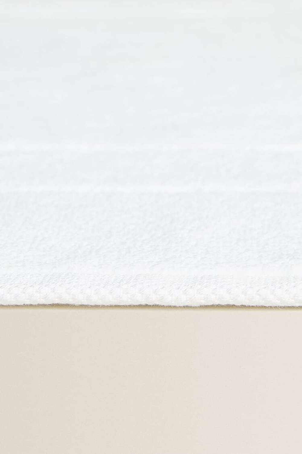 ZARA HOME ХЛОПКОВЫЙ НЕСКОЛЬЗЯЩИЙ КОВРИК ДЛЯ ВАННОЙ, БЕЛЫЙ