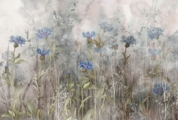 Фотообои Vimala "Полевые цветы 5" 400Х270, обои виниловые, обои в гостиную, спальню, в зал, на кухню