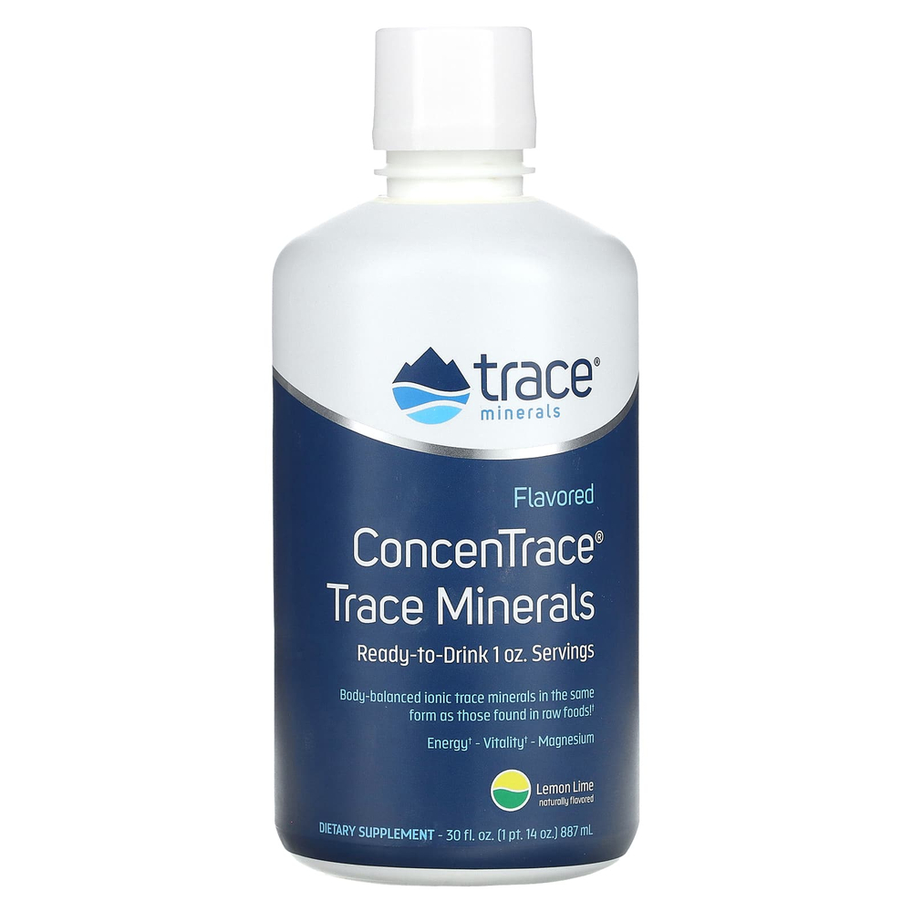 Trace, ConcenTrace, микроэлементы, со вкусом лимона и лайма, 887 мл (30 жидк. унций)