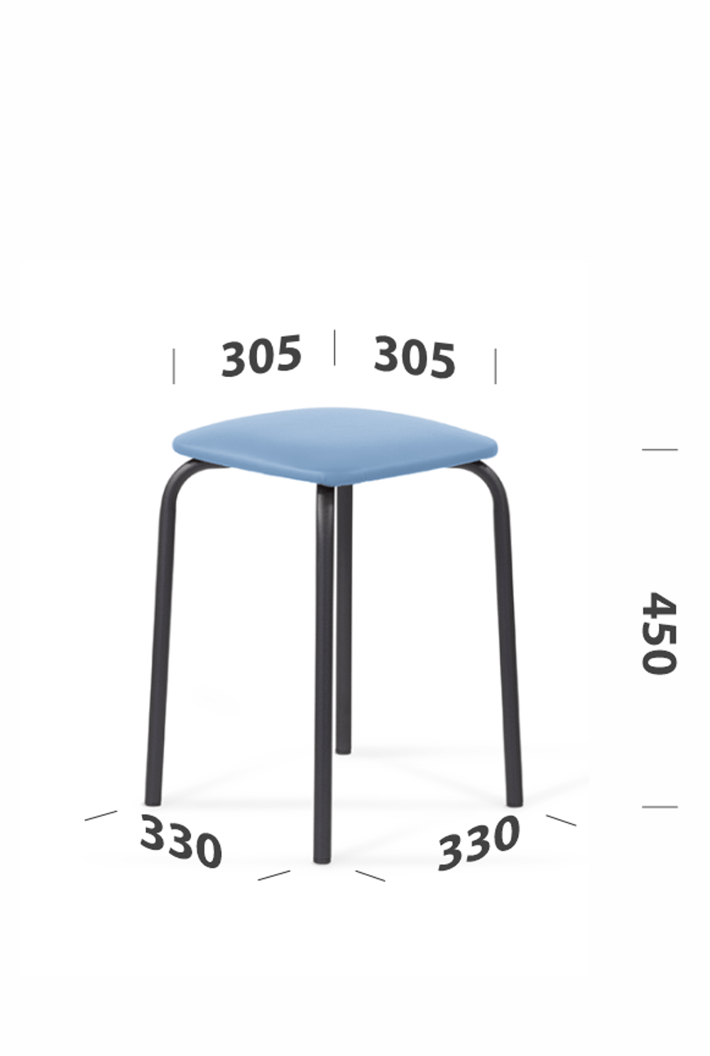 Табурет квадратный, кожзаменитель Z
