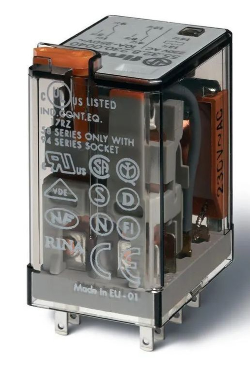 Миниатюрное универсальное электромеханическое реле, 10A, катушка 230В АC, 553282300040