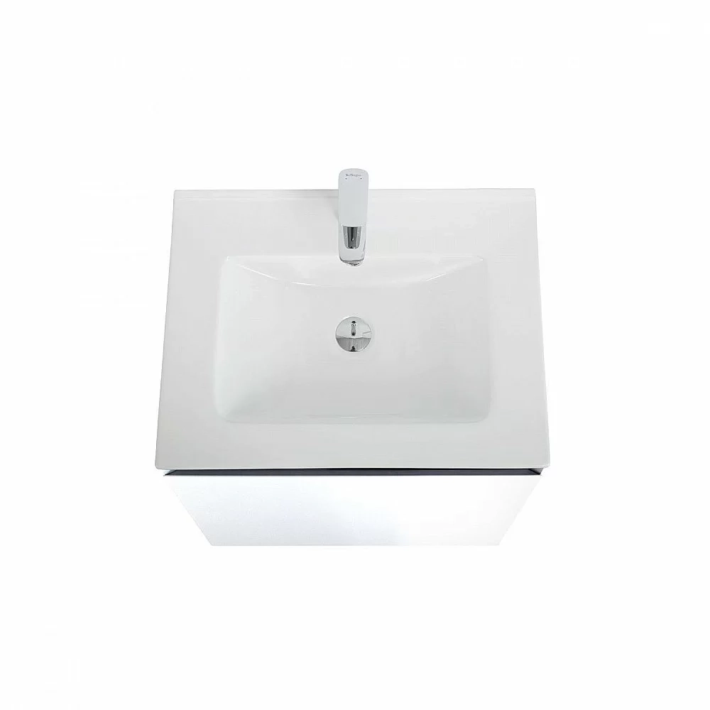 Тумба с раковиной Art&Max AM-Latina-600-1C-SO-BM/AM7117-60 Белый матовый