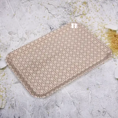 Поднос бамбуковый «Eco Life» 38,5*27см, цветы