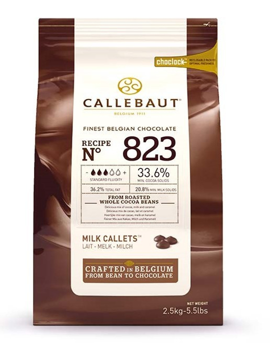 Шоколад молочный 33,6% Callebaut 500гр