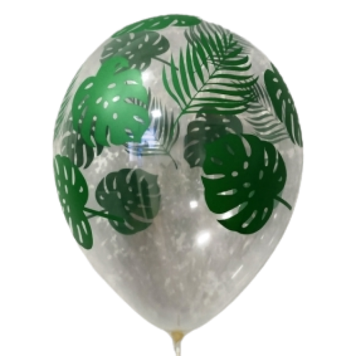 Шар 12" Ассорти Листья кристалл 390  Sp 10 шт