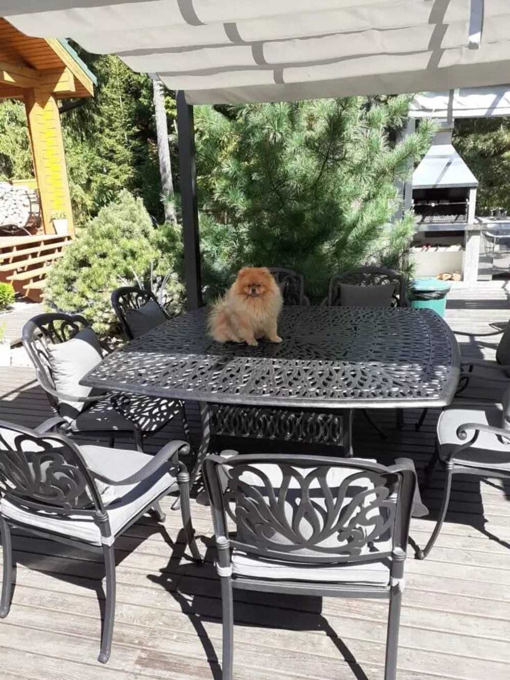 Садовая мебель из литого алюминия Conrad 8, бежевый