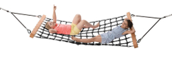 Гамак Hammock из армированного каната со стойками для детской площадки
