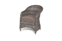 "Равенна" плетеное кресло из искусственного ротанга, цвет графит