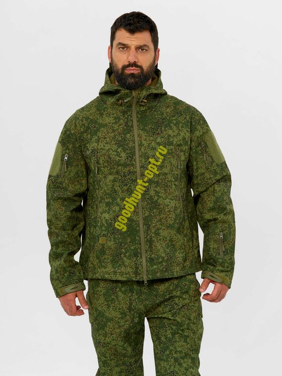 Костюм тактический утепленный Softshell Пиксель