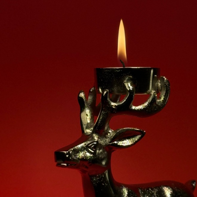 Подсвечник Олень, 18*14см