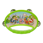 Бубен 16см, зеленый, пакет 886